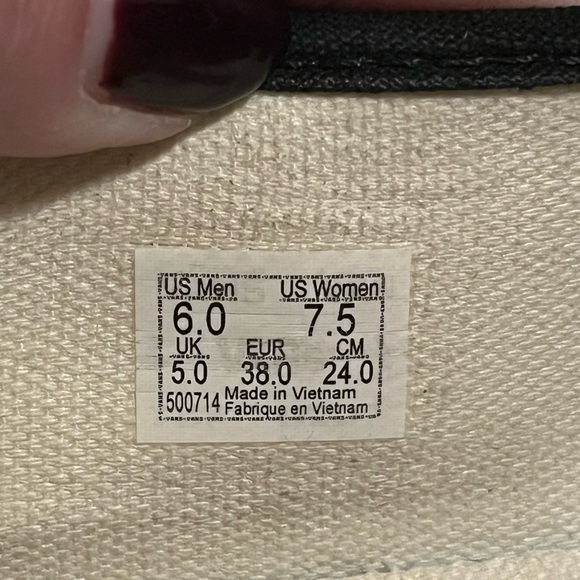 Vans Black Mary Jane Buckle Satin Rubber Flats — 7.5 - Picture 11 of 12